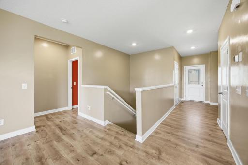 All living facilities are on one level but there's also a lower level!