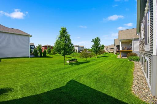 The spacious backyard provides room to relax and play!