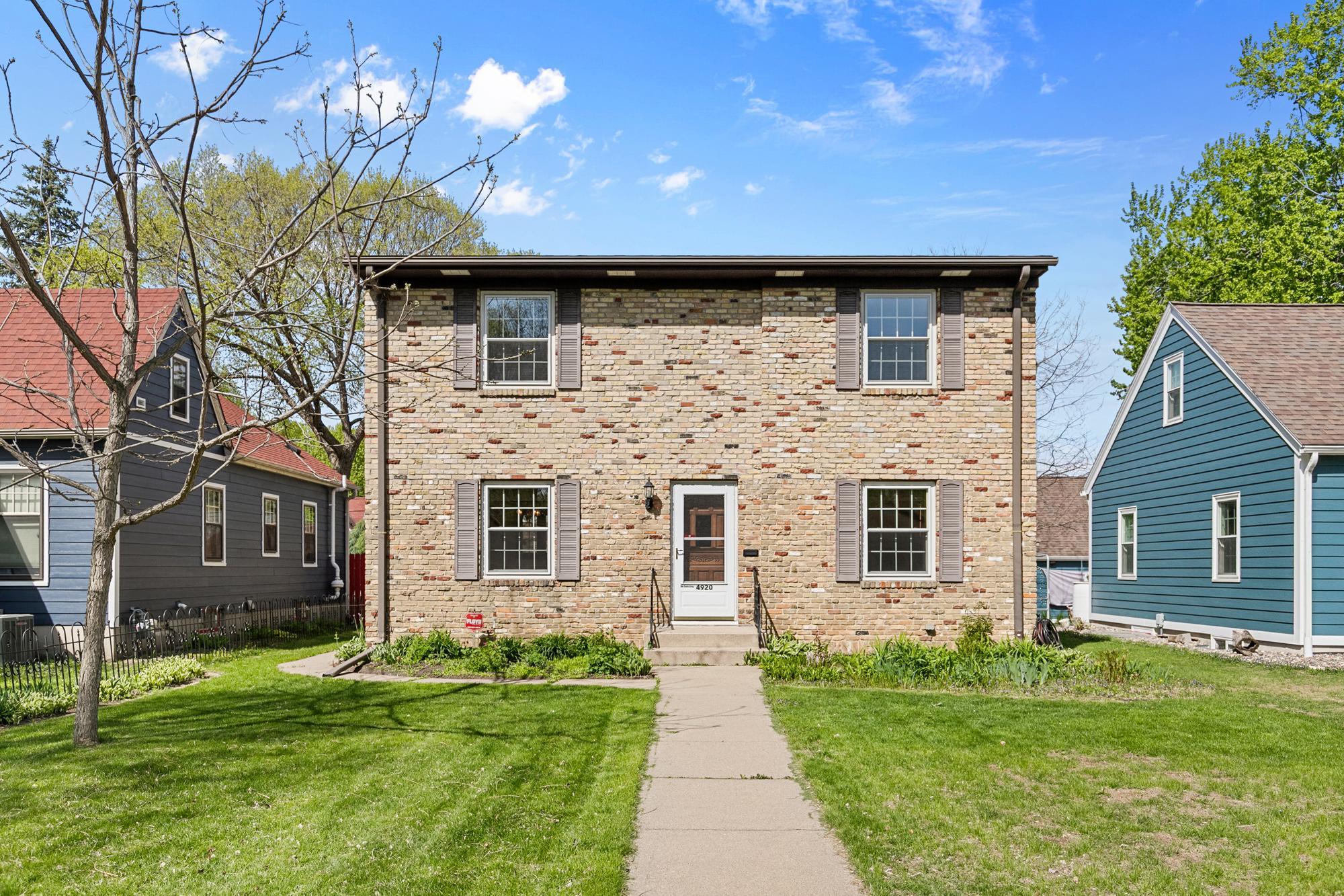 Lovely two story brick home 1/2 block from Minnehaha Parkway