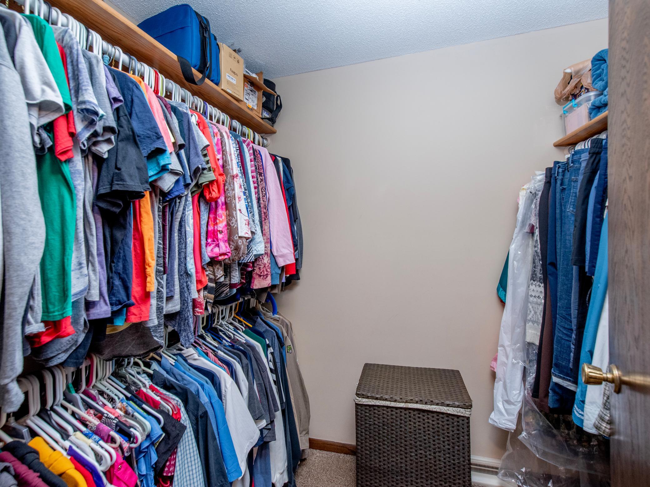 Primary walk-in closet