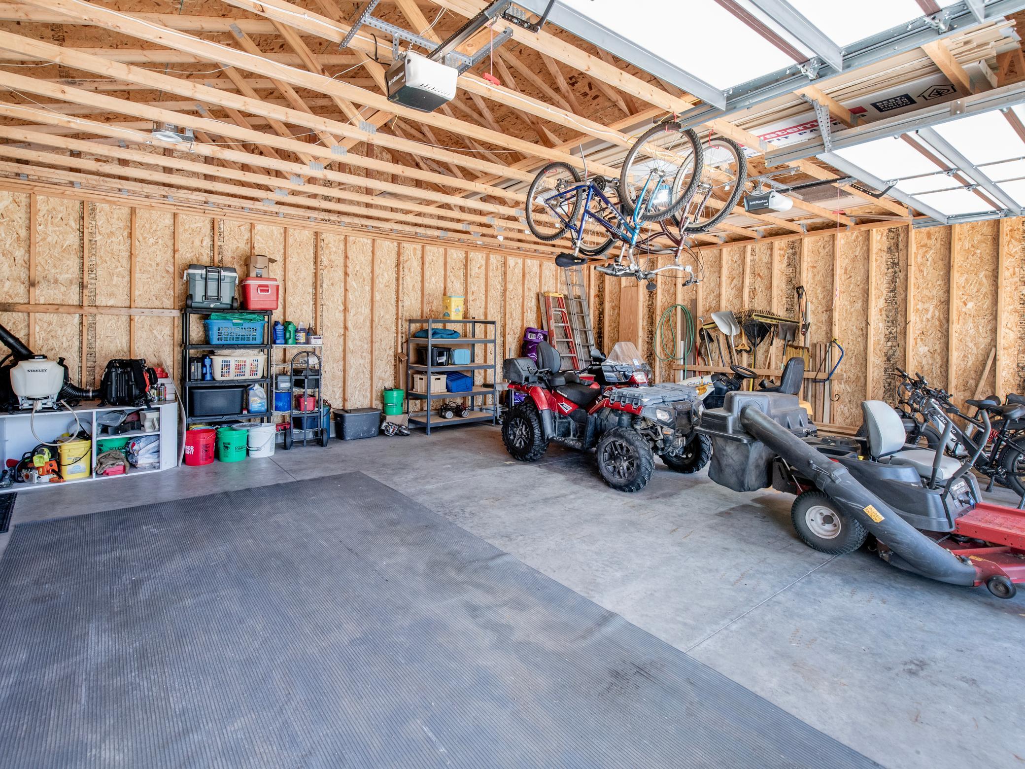 Detached garage interior