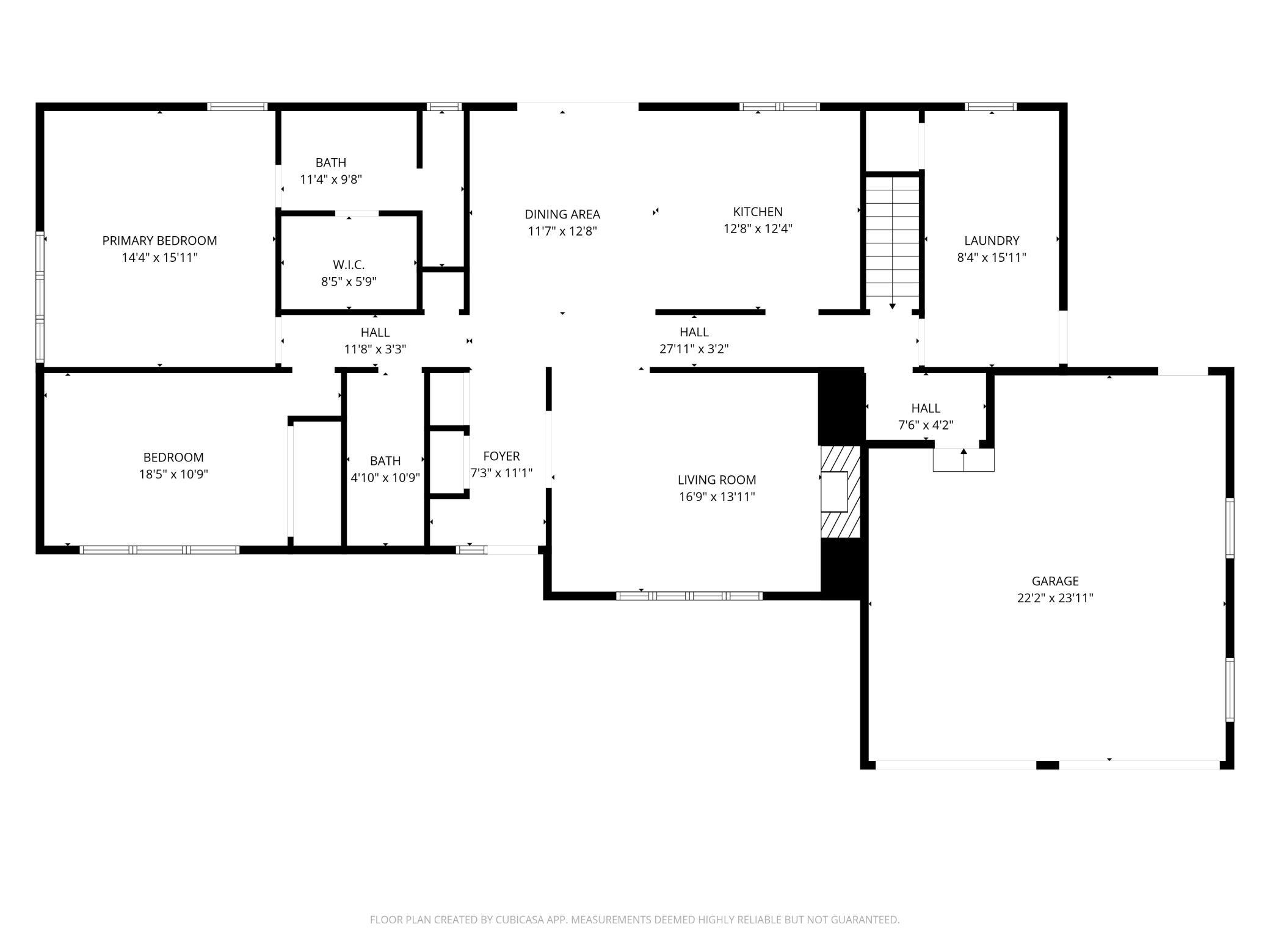 Lower level floor plan