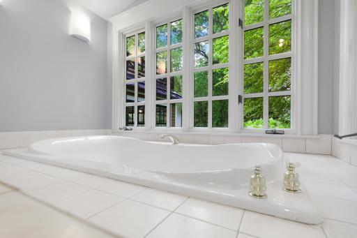 This is the 1st of 2 upper-level bathrooms which serve the 4 additional bedrooms.