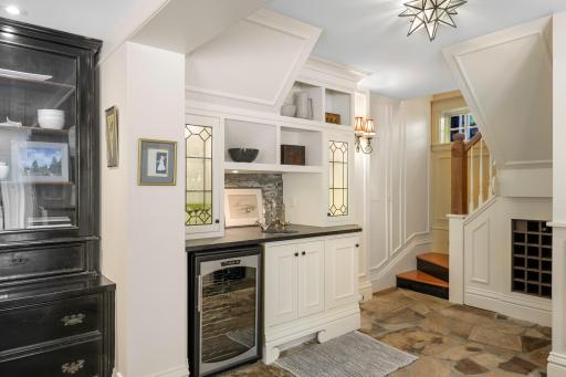 Enjoy cooking and entertaining in your well-appointed chefâs kitchen, which features stone countertops, two farmhouse sinks, Viking appliances, an additional wet bar with a wine fridge, and more.