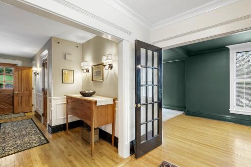 The sprawling main floor also features a dedicated office space, a separate formal dining room, and a peaceful family room with flex space.