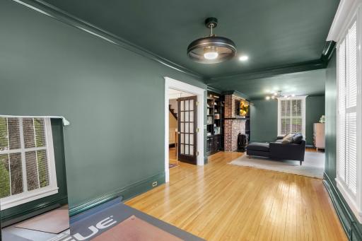 The sprawling main floor also features a dedicated office space, a separate formal dining room, and a peaceful family room with flex space.