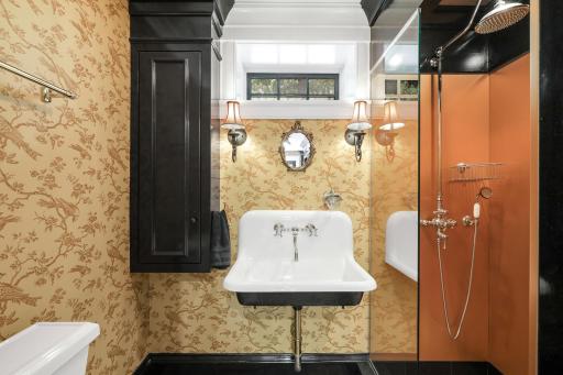 A 3/4 bathroom is conveniently located off the mudroom.