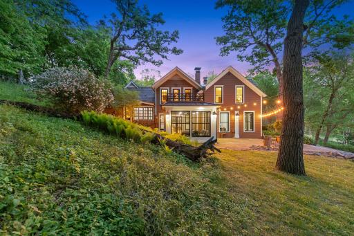 The fully fenced, maturely wooded, resort like estate provides nearly 360 degrees of privacy and ample space for endless outdoor activities.