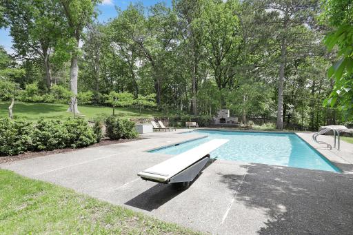 The pool was updated in 2024 with new skimmers, a pump, and filter.