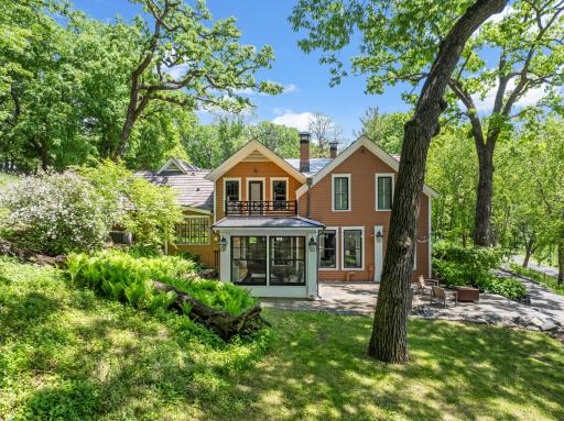 The fully fenced, maturely wooded, resort like estate provides nearly 360 degrees of privacy and ample space for endless outdoor activities.