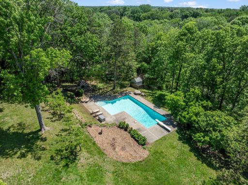 The pool was updated in 2024 with new skimmers, a pump, and filter.