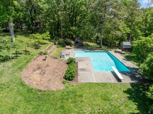 The pool was updated in 2024 with new skimmers, a pump, and filter.