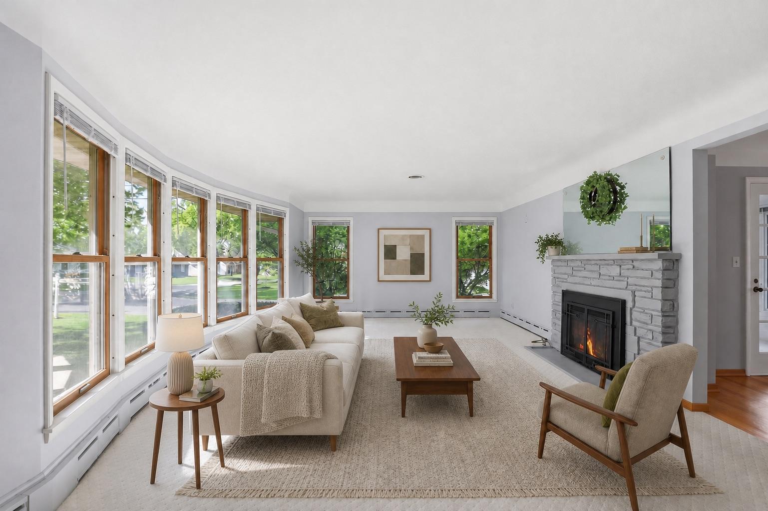 Living Room Virtually Staged