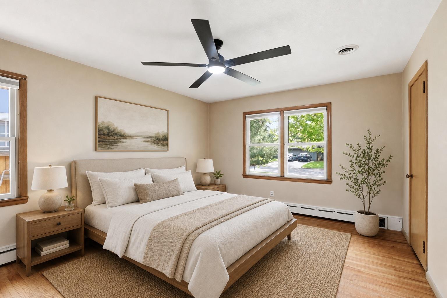 Primary Bedroom Virtually Staged