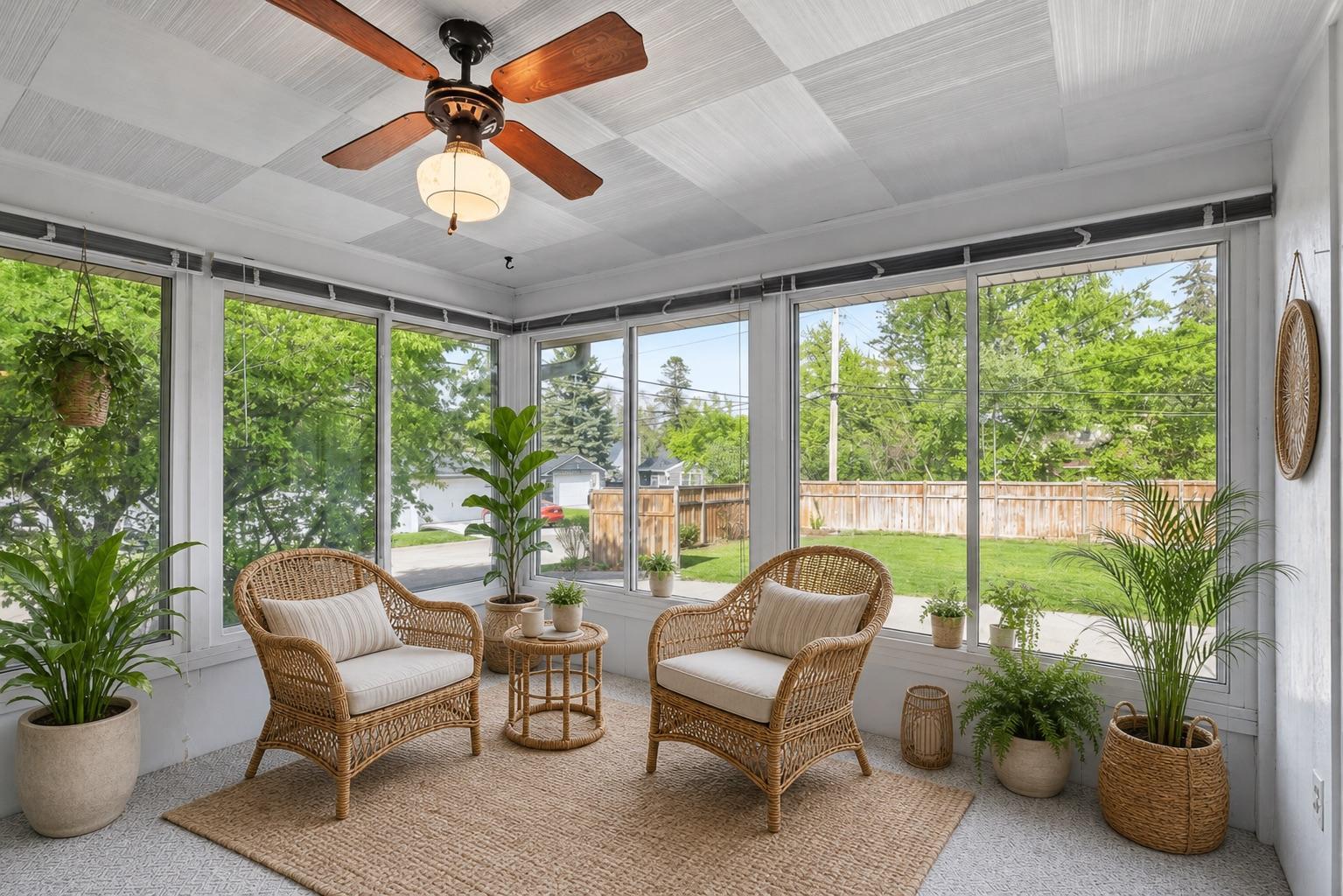 Sun Room Virtually Staged