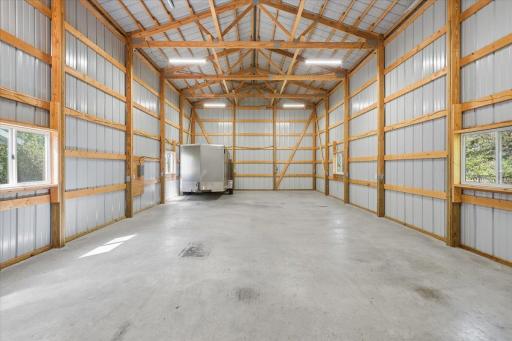Pole shed large enough to store your RV with 5" reinforced concrete, 16' ceilings & 14' overhead door.