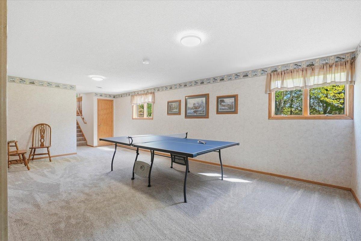 Spacious size bonus room in the lower level.