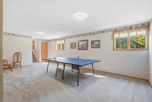 Spacious size bonus room in the lower level.