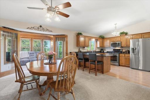 Dining room that leads right into your 4 season sunroom.