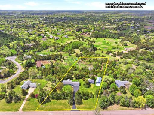 A little over 4 acres with groomed trails throughout the property.