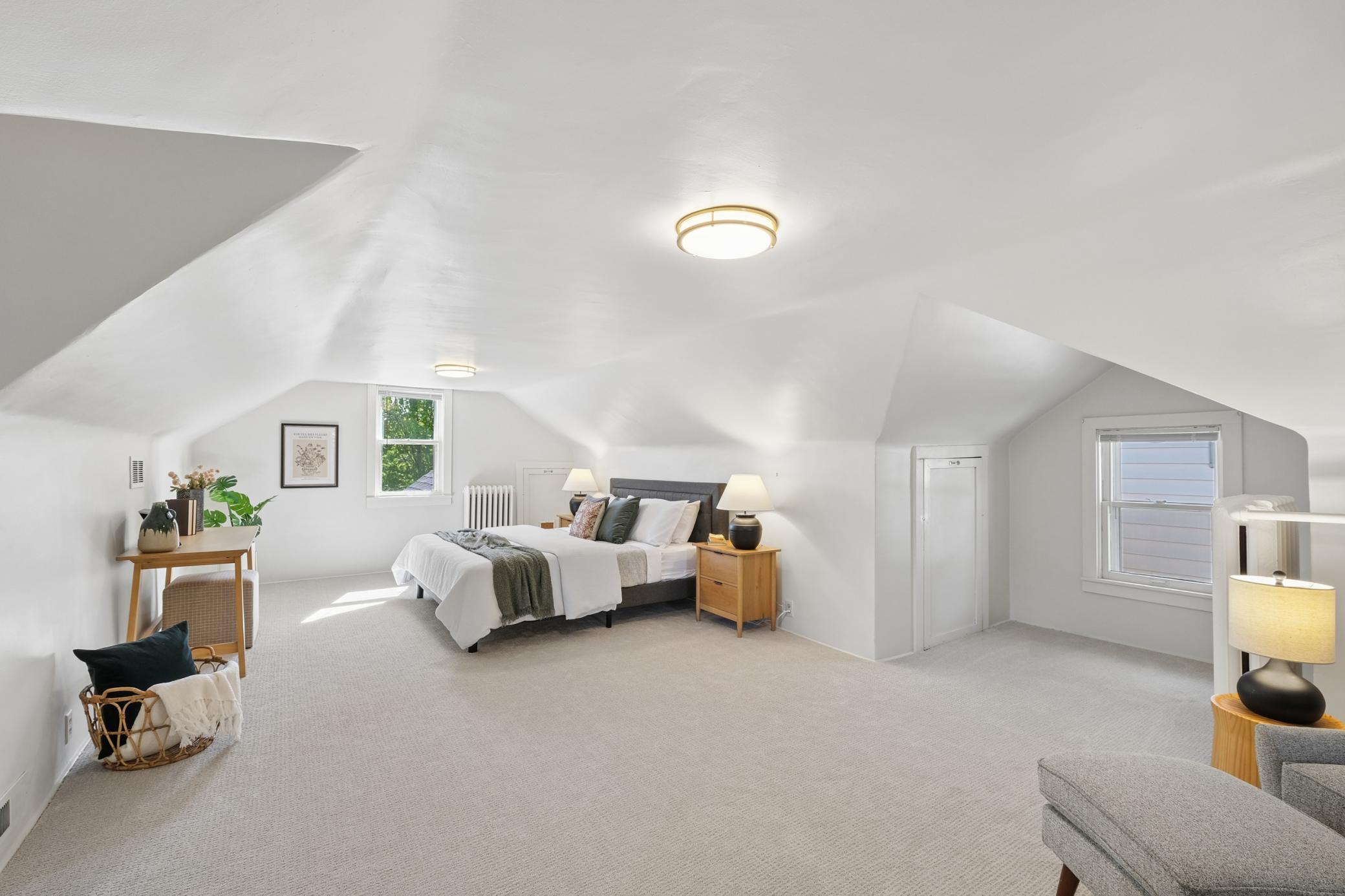 Upstairs loft space