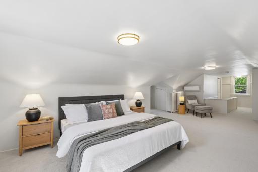 Upstairs loft space -fits a king-sized bed with plenty of room to spare