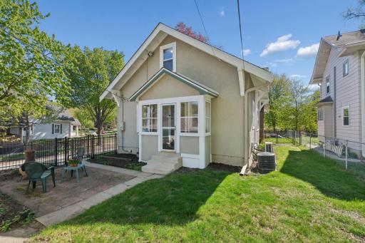 Porch off the kitchen is great for cold-storage