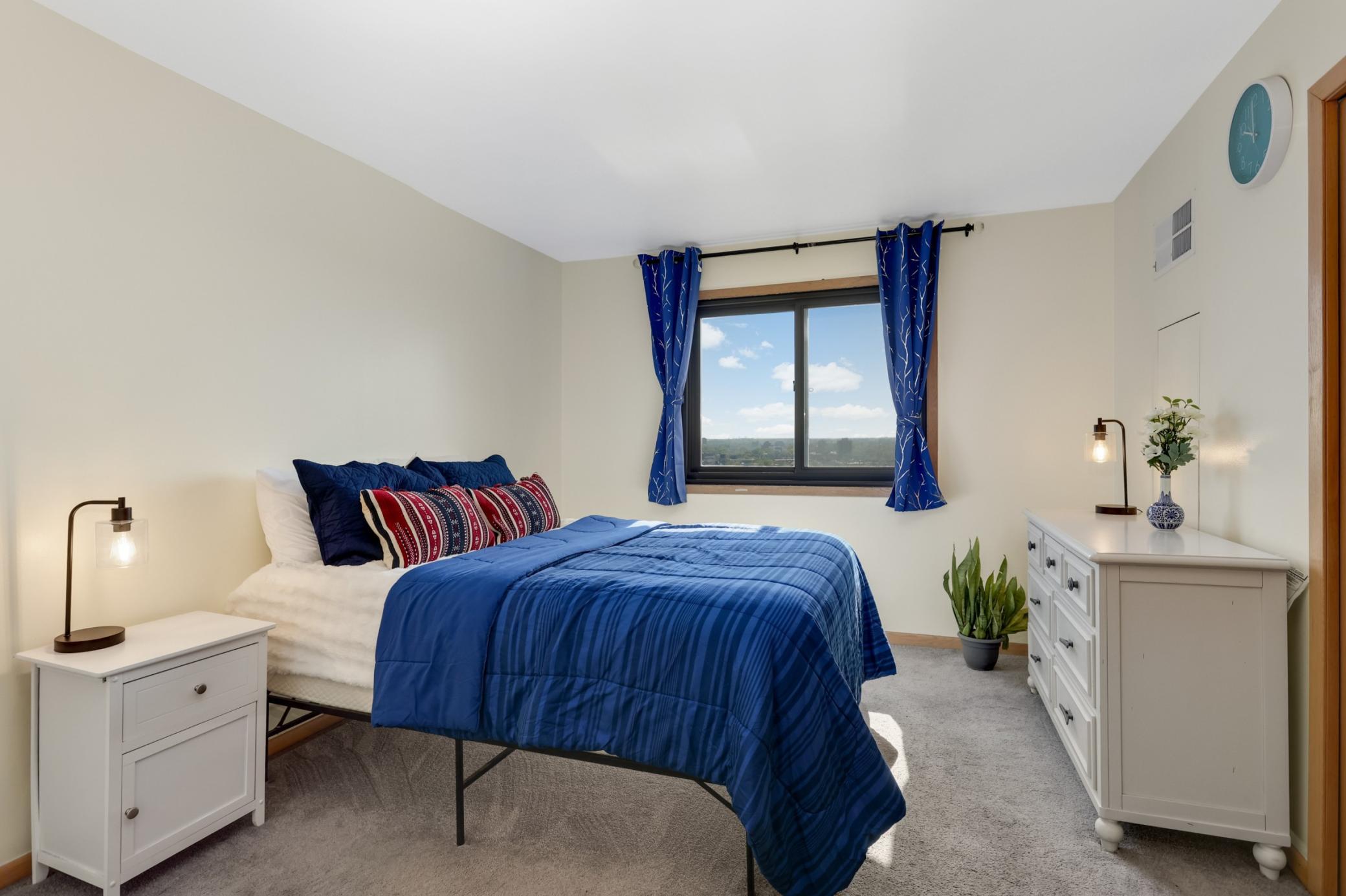 Spacious bedroom