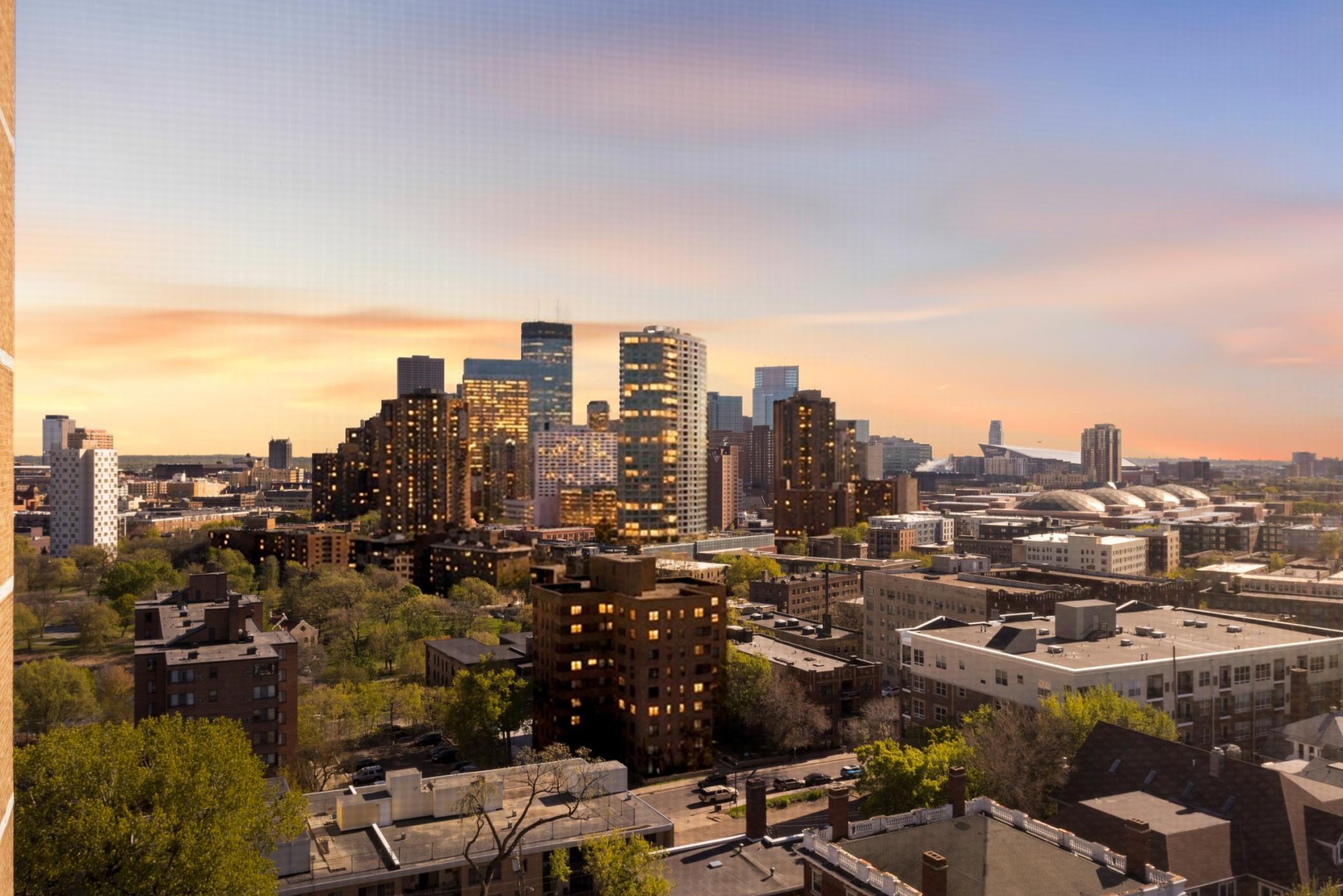 View of downtown Minneapolis from unit