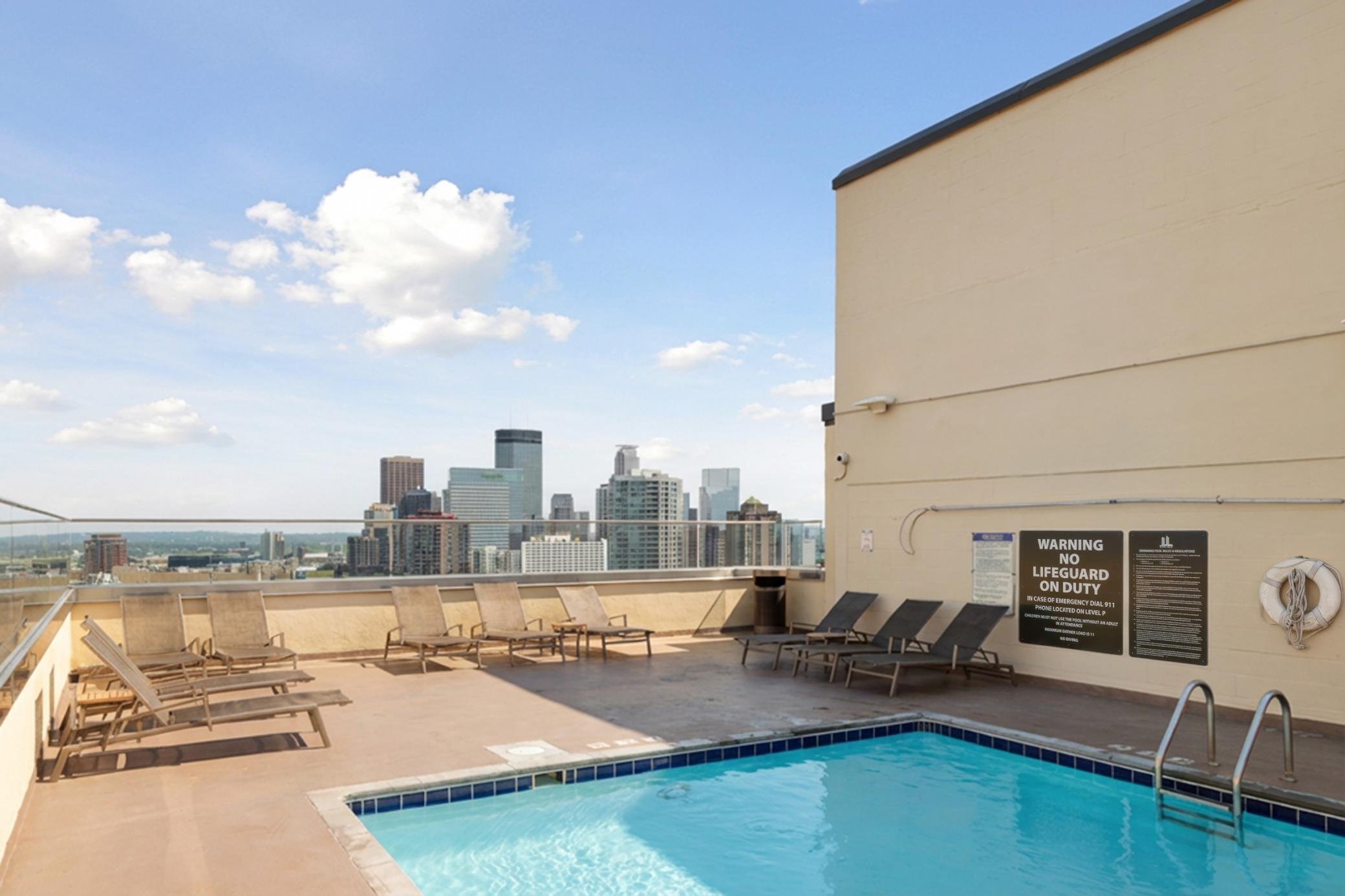 Two rooftop pools!