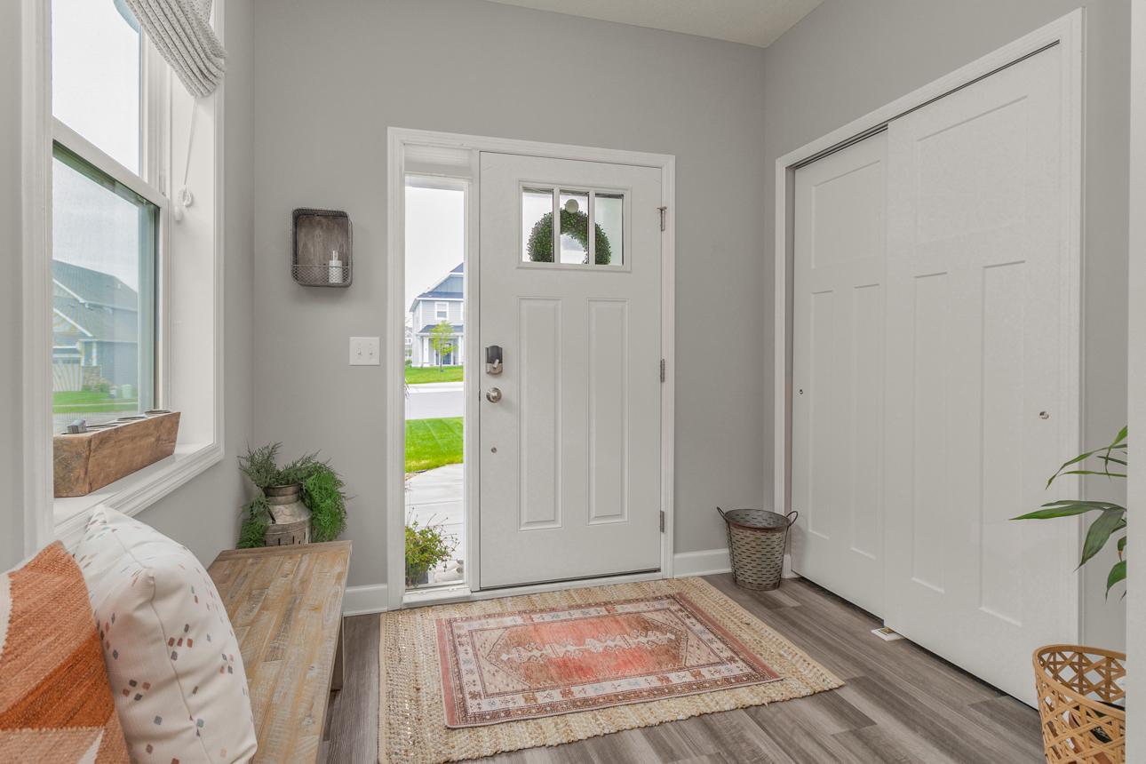 Entry with plenty of room for guests