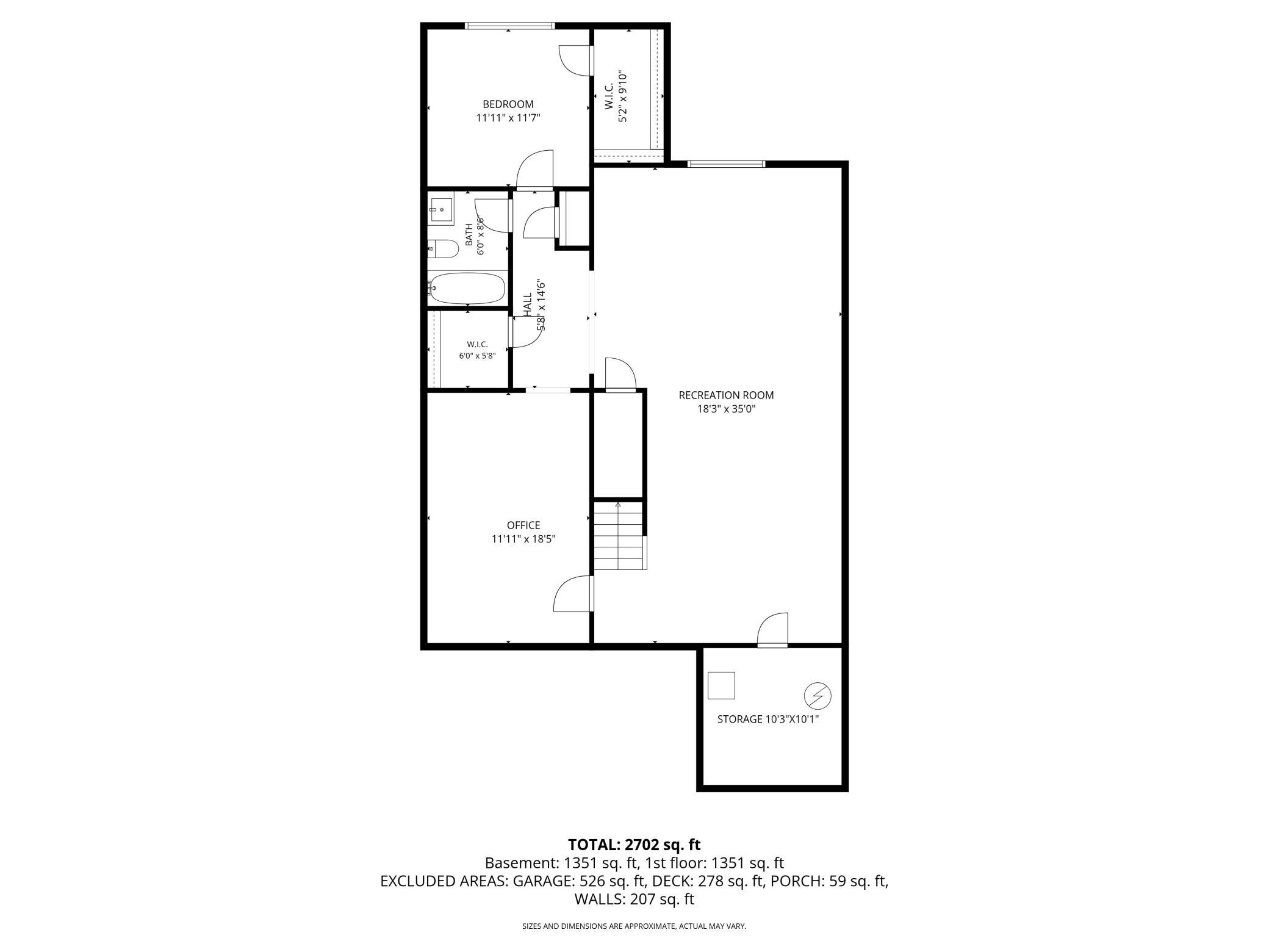 Lower Level Floor Plan