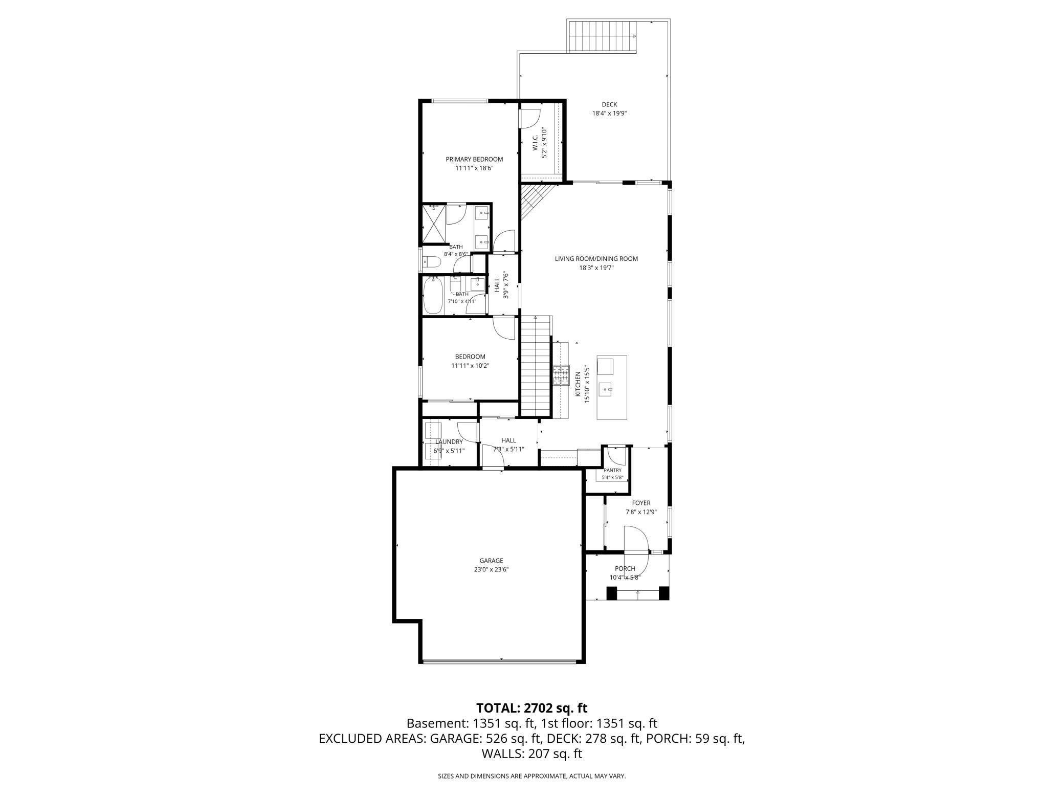 Main Level Floor Plan