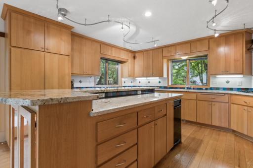 Well placed outlets make it convenient. Trash compactor. Down draft cooktop exhaust. Incredible!