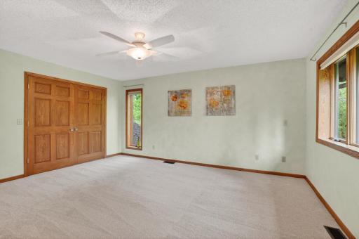 Double deep wall closets plus a walk in outside the door! Bedroom #1