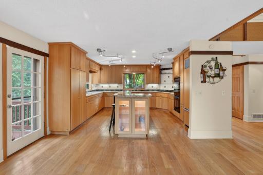 Yes, it is huge! Beautiful, too! Lighted cabinets, pull out pantry, real wood floors, granite counters, and so much more!