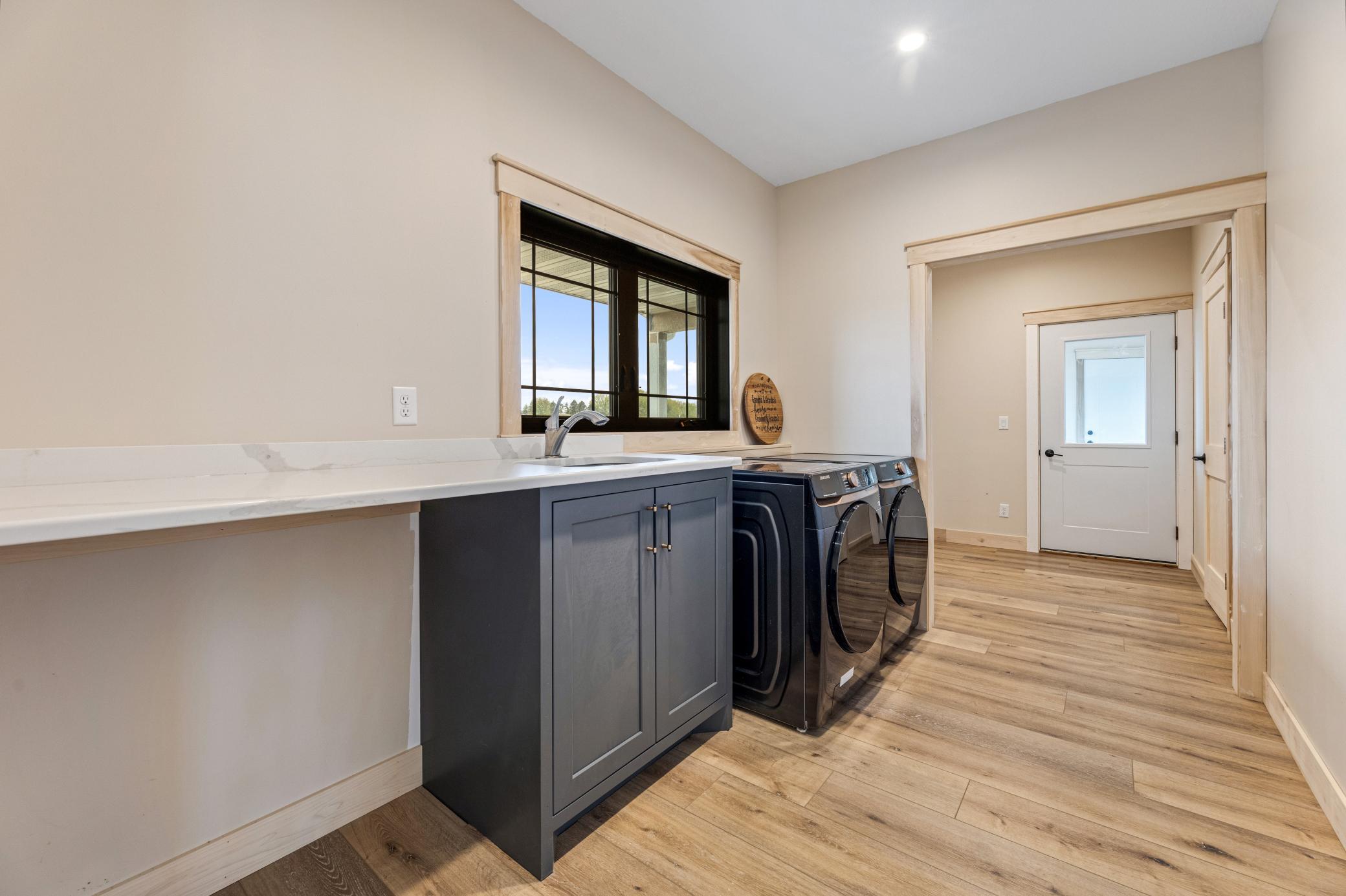 raised sink in laundry