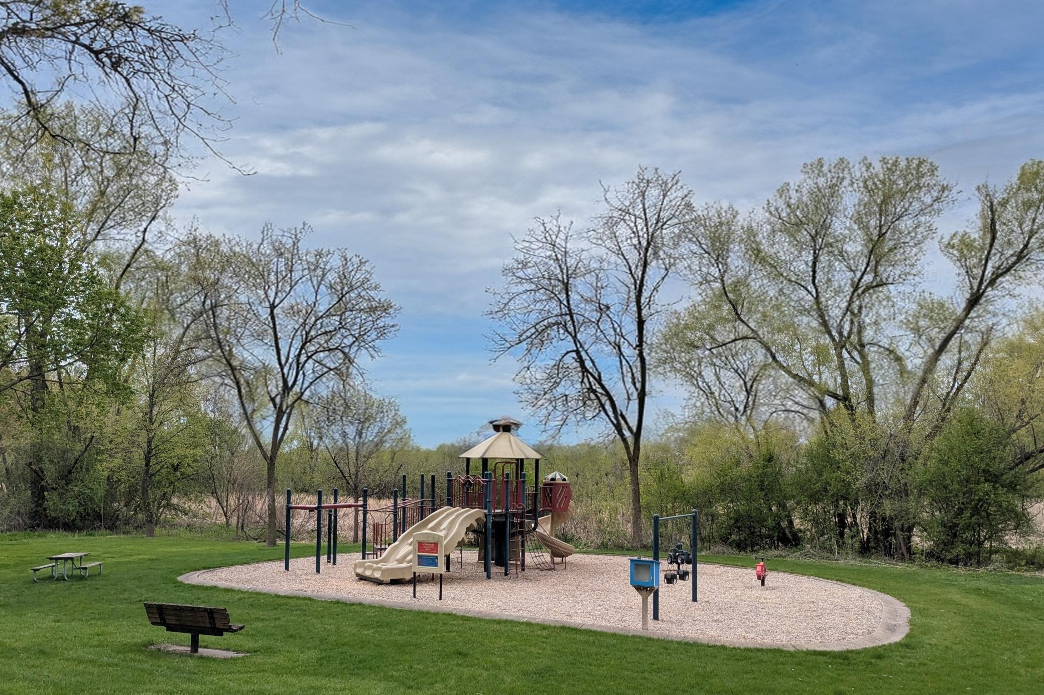 Playground 1/2 block away