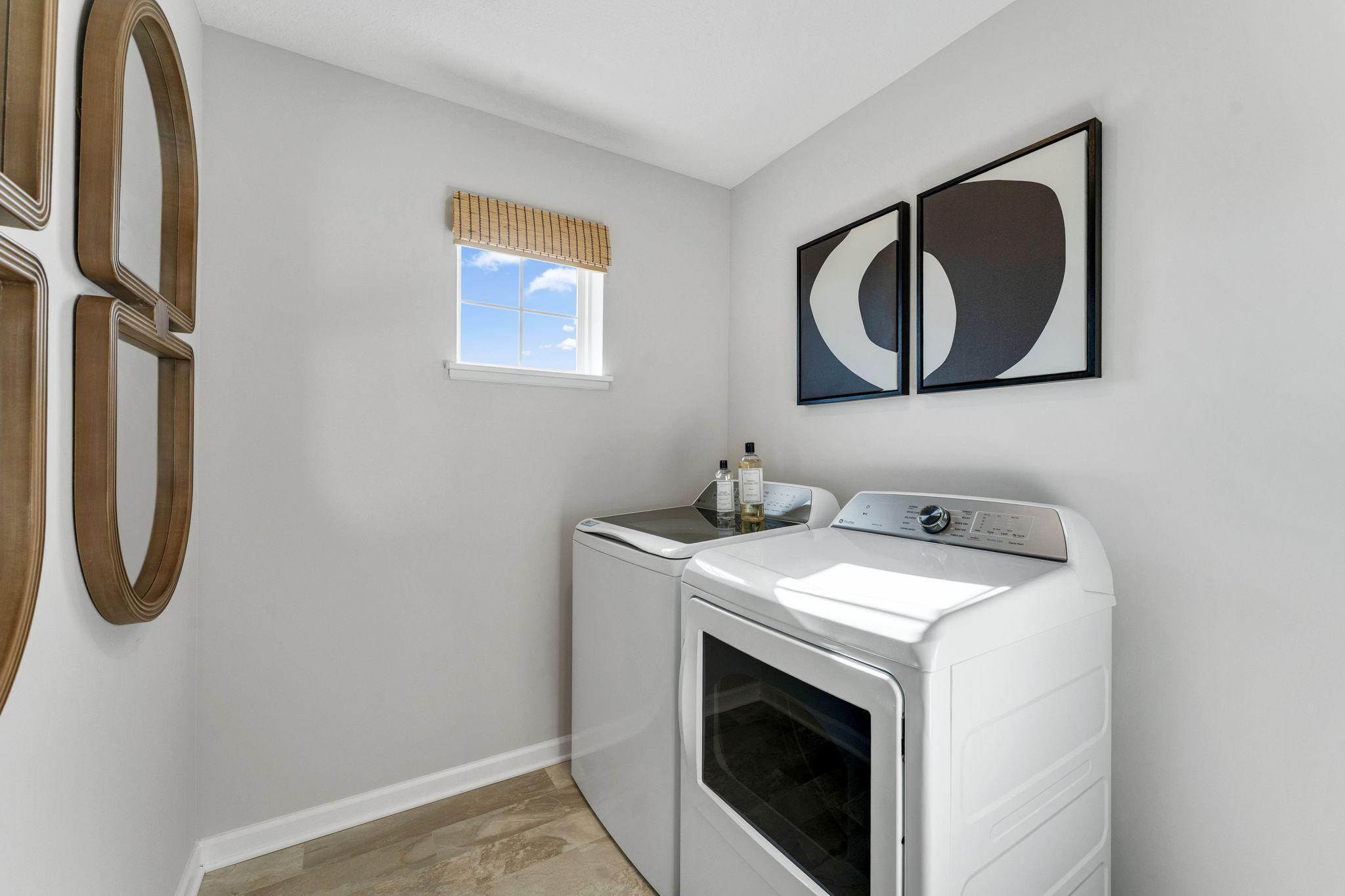 Photo of similar home for reference only. Colors and selections will vary. Kingston floorplan. Upper level laundry including GE washer/dryer!