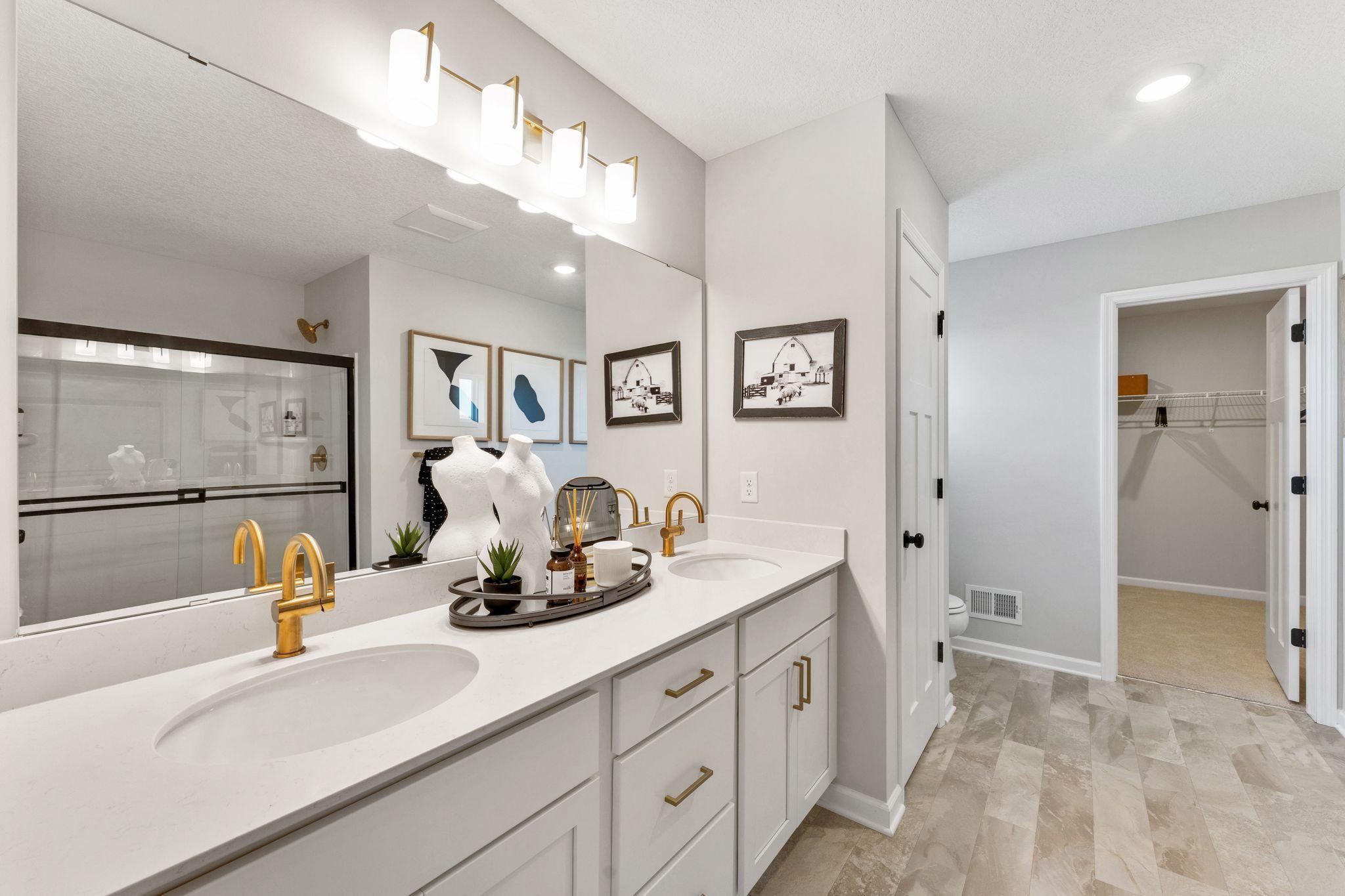 Photo of similar home for reference only. Colors and selections will vary. Kingston floorplan. Private primary bath with spacious walk-in closet!
