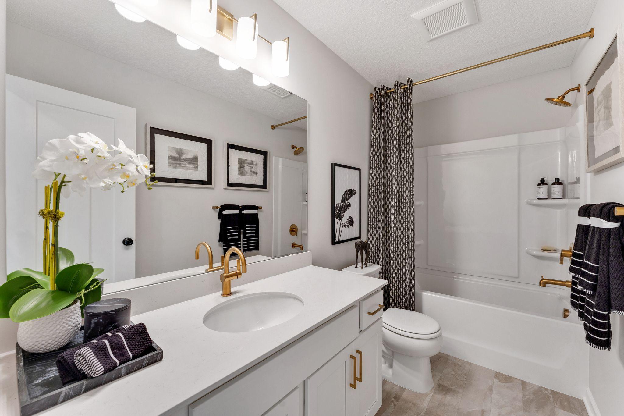Photo of similar home for reference only. Colors and selections will vary. Kingston floorplan. Upper level full bath conveniently located just steps from each bedroom!