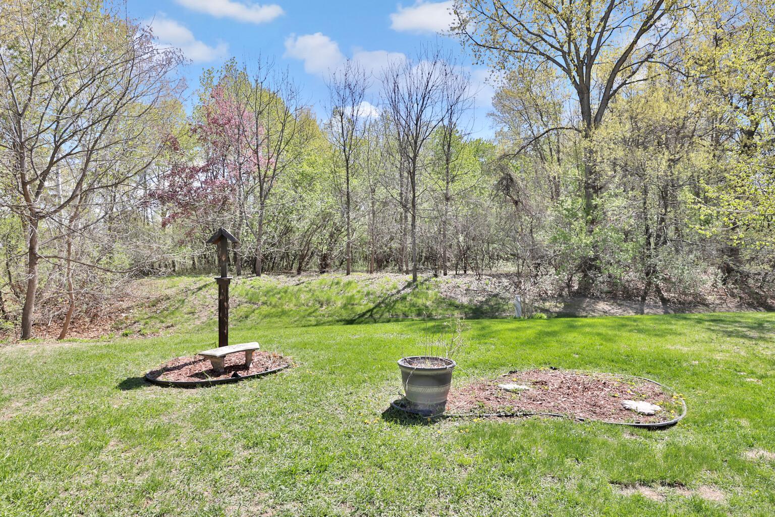 Large front yard area