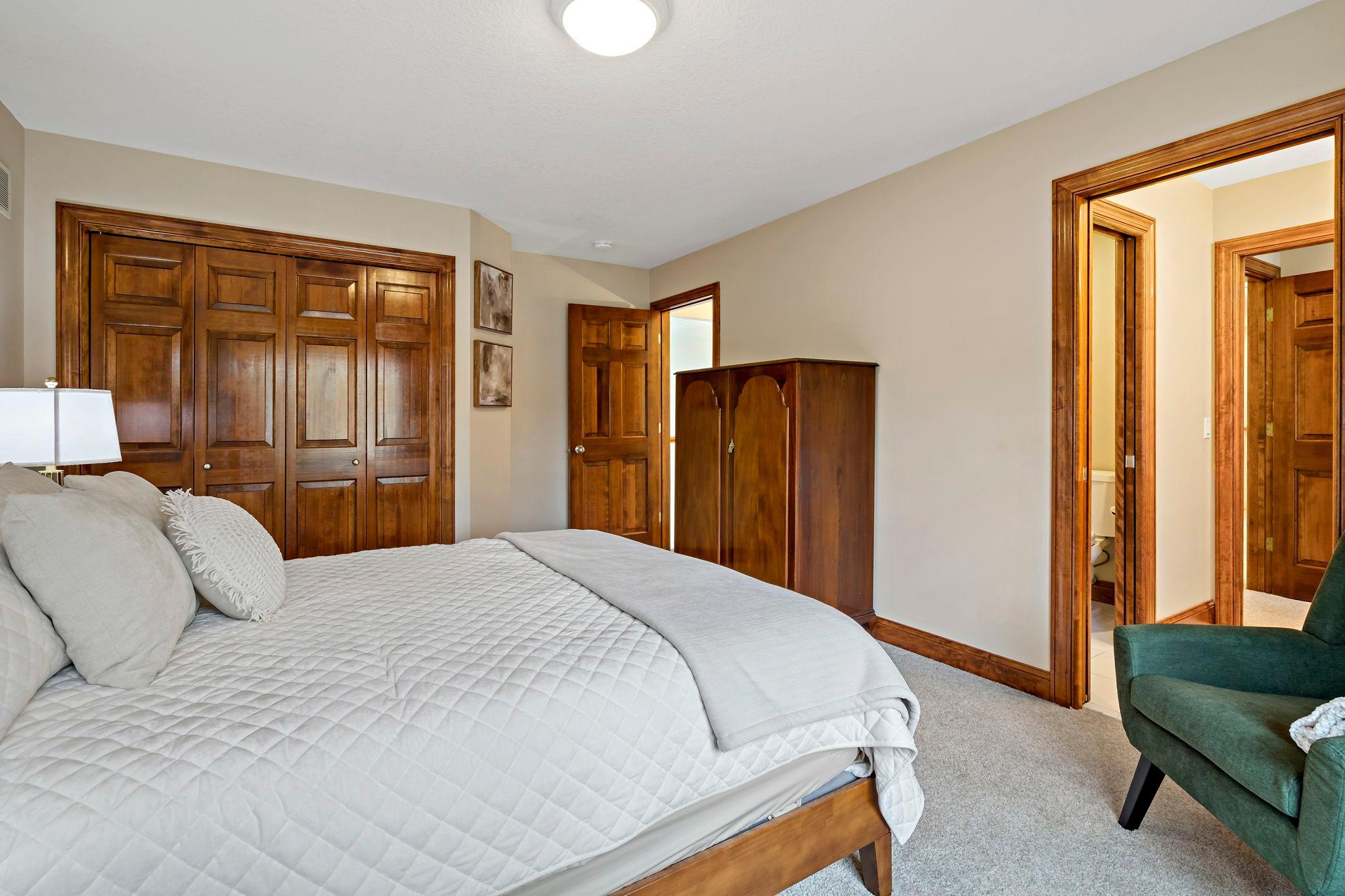 Upper level bedroom 4 with Jack and Jill bathroom