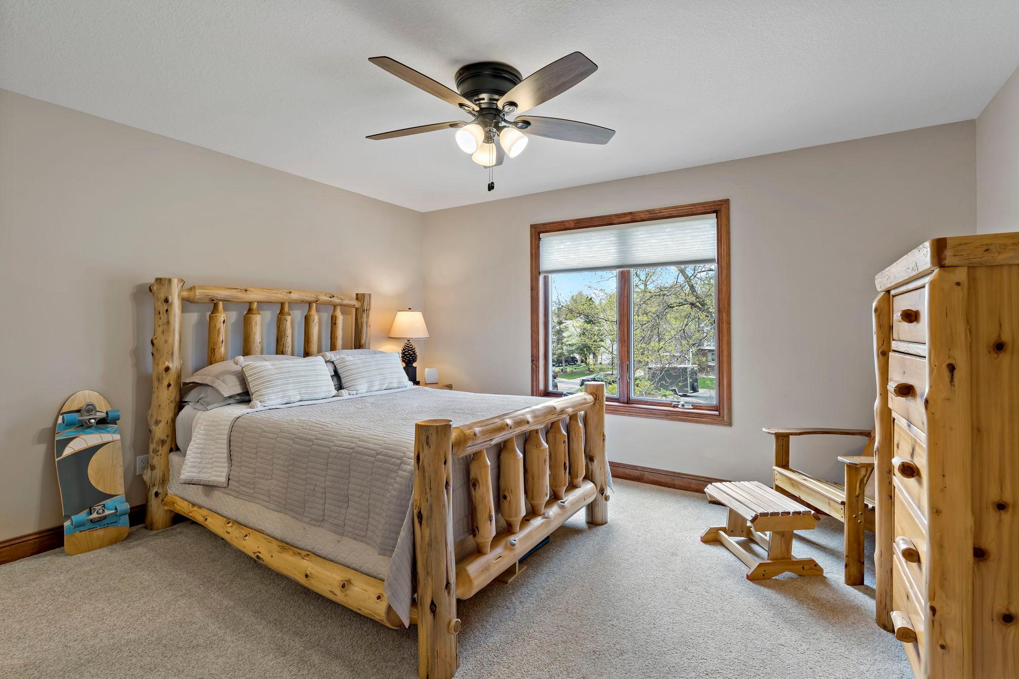 Upper level bedroom 2 with ensuite bathroom