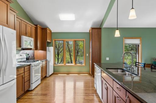 Tons of room for cooking and entertaining in this kitchen.