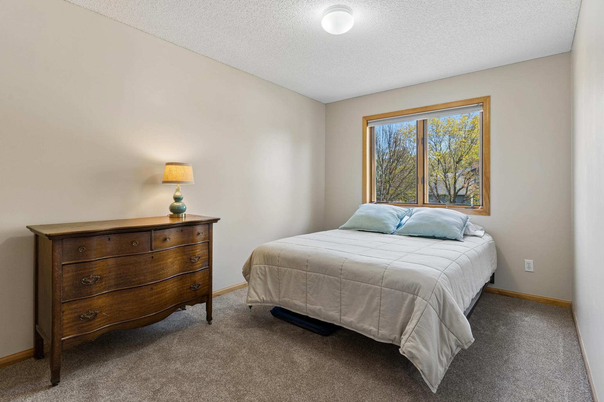 Second Bedroom with new carpet.