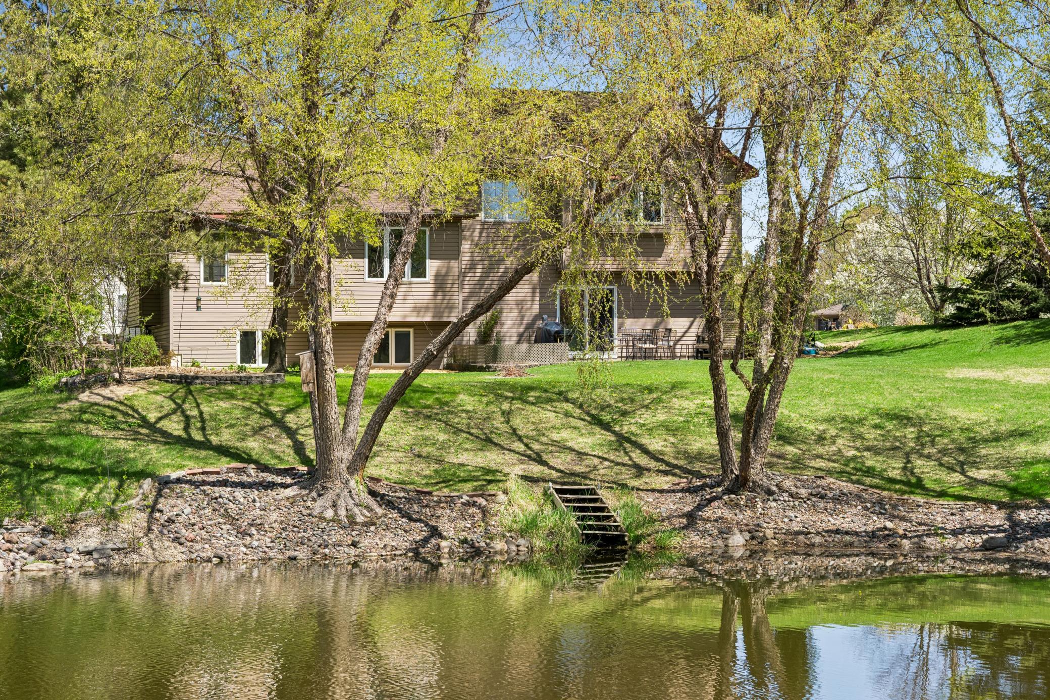 View from pond to home.