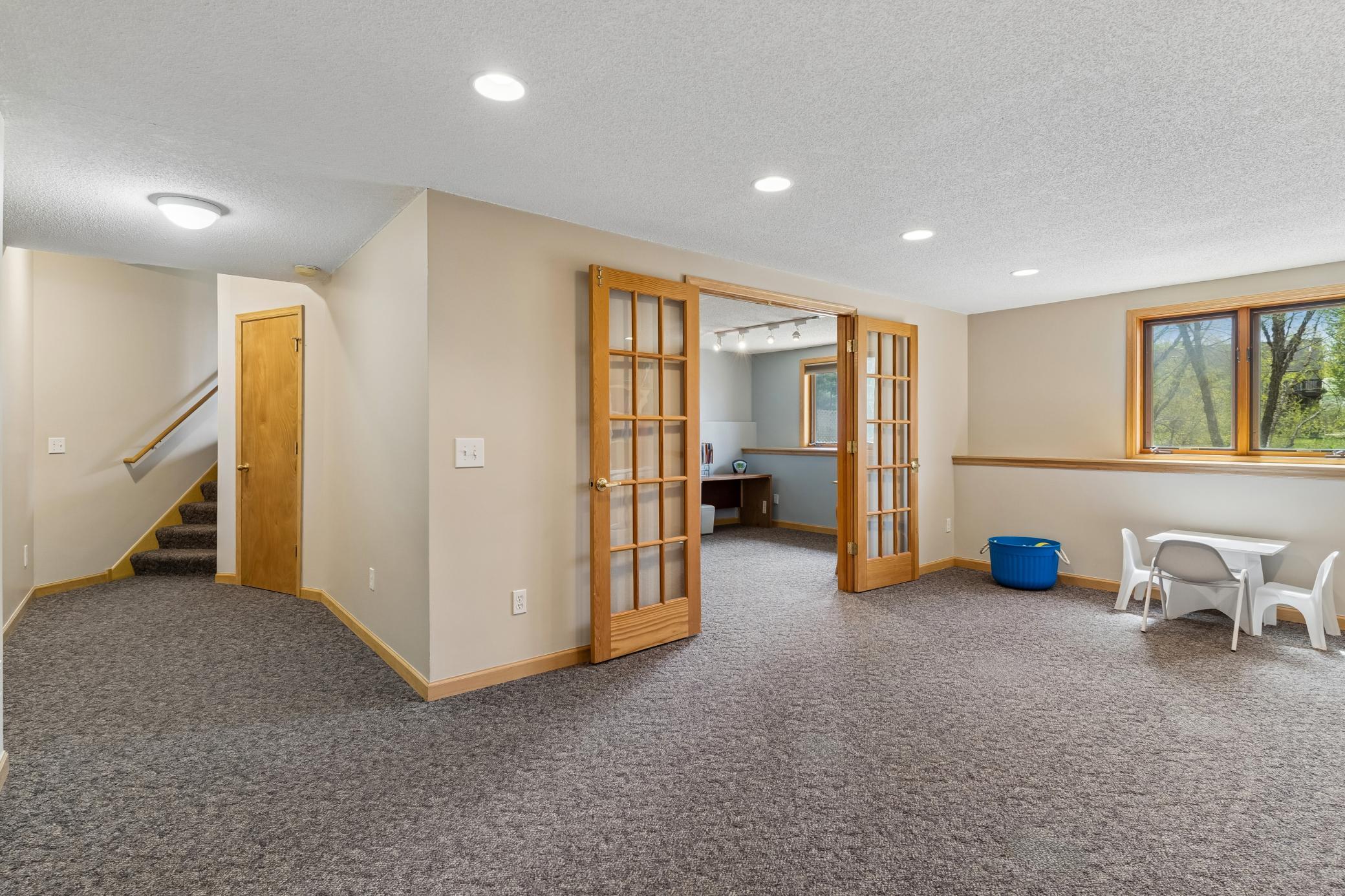 French doors lead to 4th Bedroom.