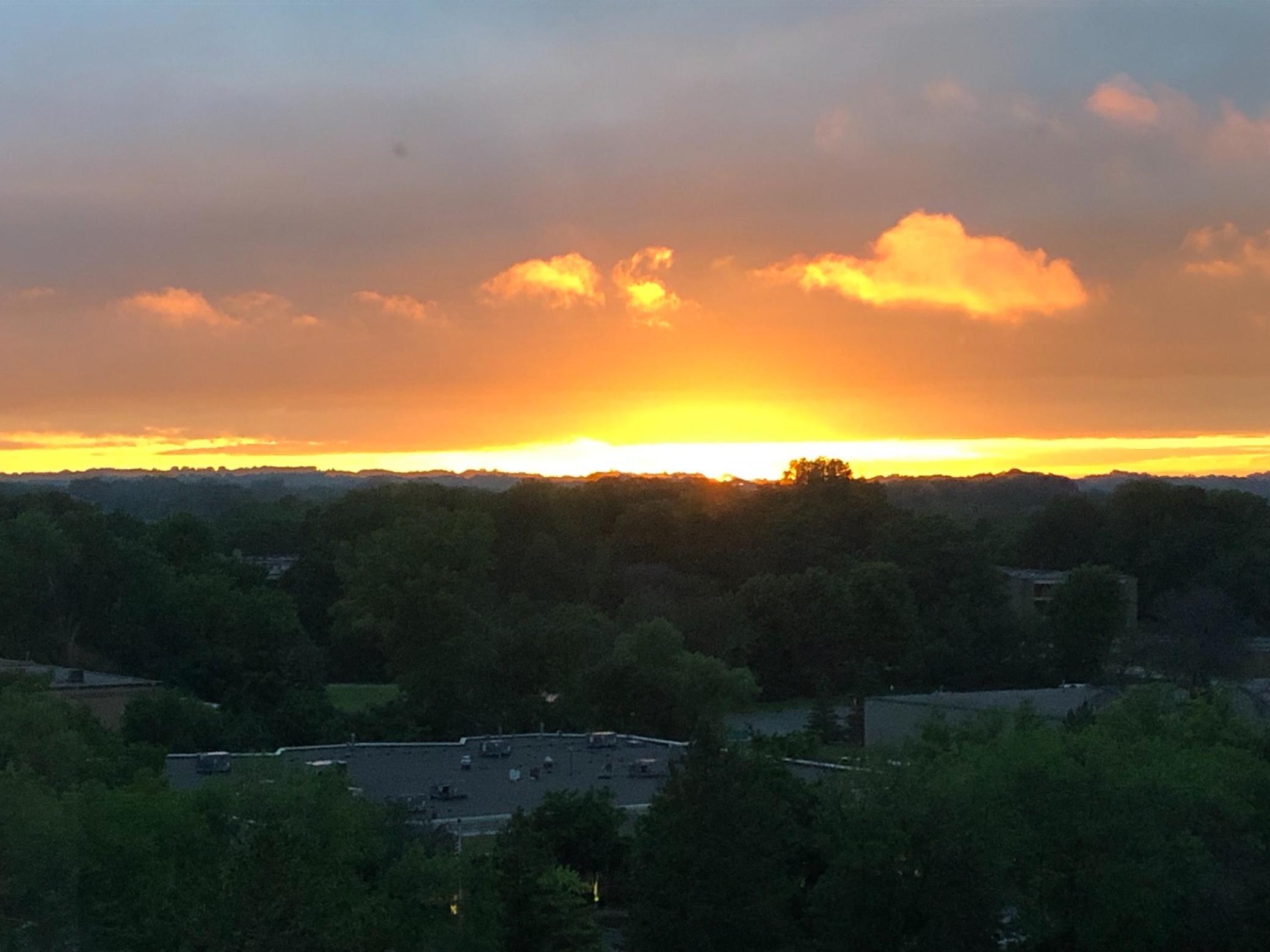 Homeowner photo showcasing the beautiful sunset view from the condo