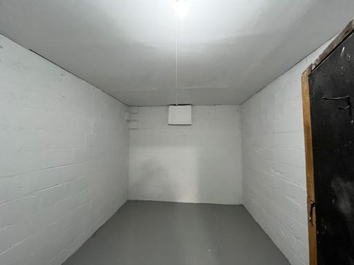 New insulation and ceiling in this root cellar - could be a wind cellar?